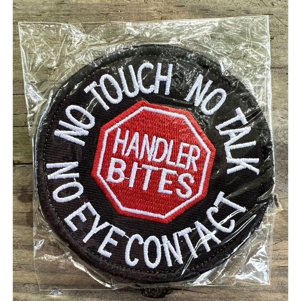 Service Dog No Touch No Talk No Eye Contact Embroidered Removable Patch